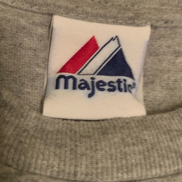 MLB Majestic Philadelphia Phillies 2008 World Series Champions Gray T-Shirt 2XL - Picture 8 of 10